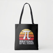 Irrationele maar goed afgeronde PI Day Wiskunde  Tote Bag (Voorkant)