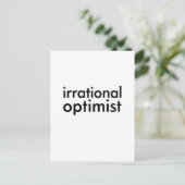 Irrationele Optimist Briefkaart (Staand voorkant)