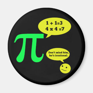 Irrationele PI-Humor Magneet