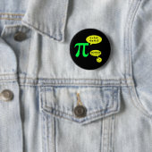 Irrationele Pi-Humor Ronde Button 5,7 Cm (In situ)