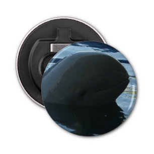 Irrawaddy Dolphin Peek-A-Boo Button Flesopener