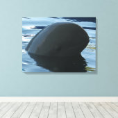 Irrawaddy Dolphin Peek-A-Boo Canvas Afdruk (Insitu (Houten vloer))