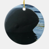 Irrawaddy Dolphin Peek-A-Boo Keramisch Ornament (Achterkant)