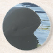 Irrawaddy Dolphin Peek-A-Boo Zandsteen Onderzetter (Voorkant)