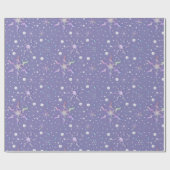 Irredentistische sneeuwvlokken cadeaupapier (Vlak)