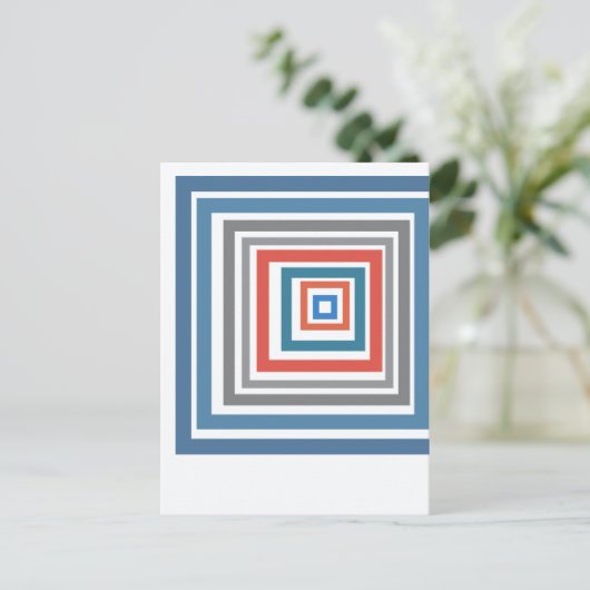 Irregular Squares Briefkaart (Staand voorkant)