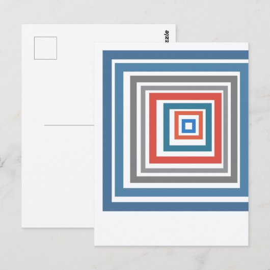 Irregular Squares Briefkaart (Voorkant / Achterkant)