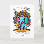 Irrelephant Leeftijd: Gelukkige Verjaardag Jake Bedankkaart (Voorkant)