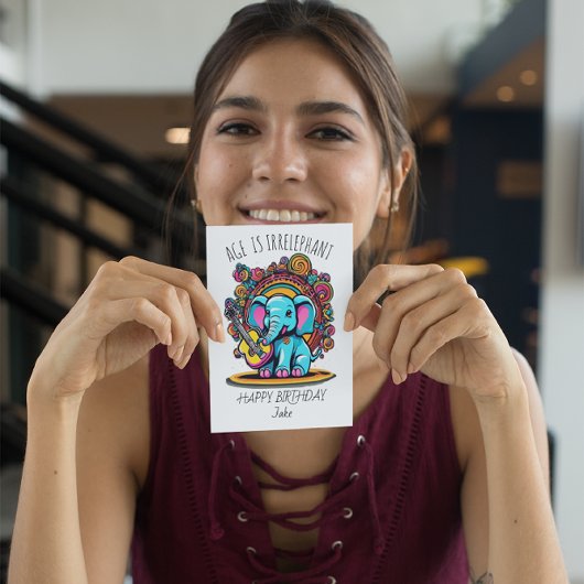 Irrelephant Leeftijd: Gelukkige Verjaardag Jake Bedankkaart