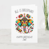 Irrelephant leeftijden, gelukkige verjaardag Jake Bedankkaart (Voorkant)