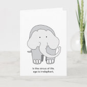 Irrelephant Olifant Verjaardag Kaart (Voorkant)