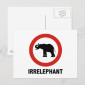 irrelevant briefkaart (Voorkant / Achterkant)