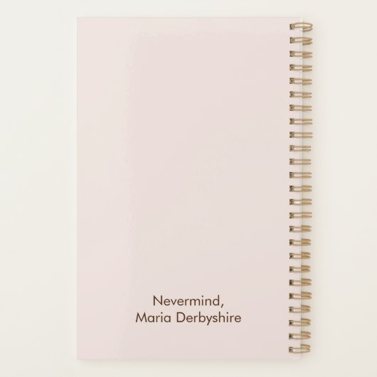 IRRELEVANTE DINGEN WAAR IK VAAK AAN OVERDENK PLANNER (Achterkant)