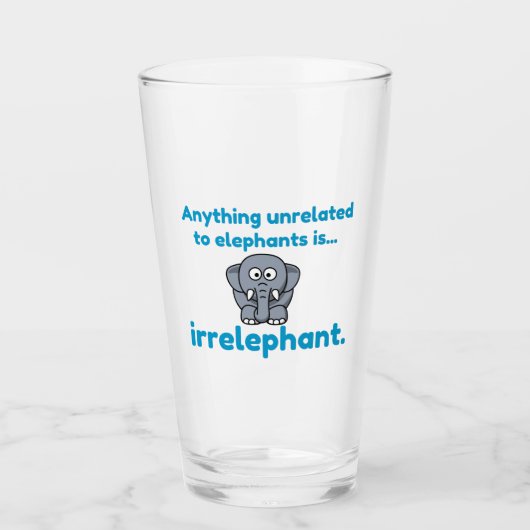 Irrelevante olifant glas (Voorkant)