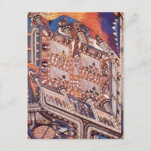 Irren-Anstalt Band-Hain van Adolf Wölfli (1910) Briefkaart