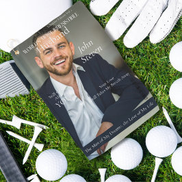 Irresistible Husband Magazine cover stijl Golfhanddoek