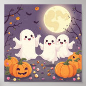 Irresistibly Ghosts – Beautiful Pastel Halloween  Poster (Voorkant)