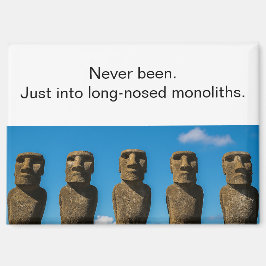 Irreverent Easter Island Tourist Refrigerator Magneet