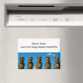 Irreverent Easter Island Tourist Refrigerator Magneet (Insitu (Vaatwasser))