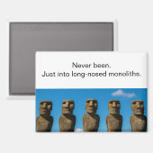 Irreverent Easter Island Tourist Refrigerator Magneet (Voorkant / Achterkant)
