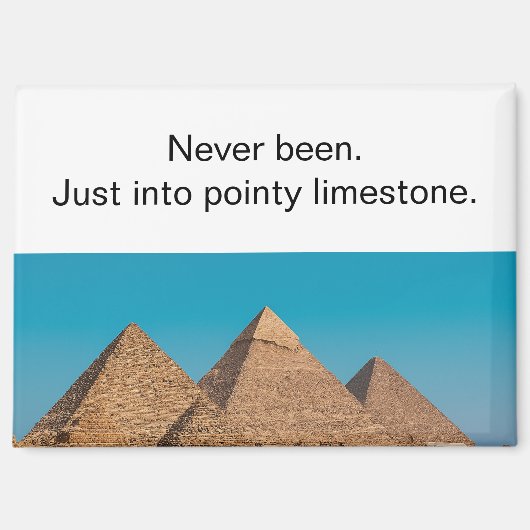Irreverent Egyptian Pyramids Travel Refrigerator Magneet (Voorkant)