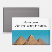 Irreverent Egyptian Pyramids Travel Refrigerator Magneet (Voorkant / Achterkant)