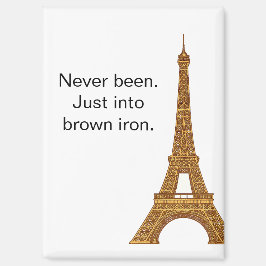 Irreverent Eiffel Tower Paris Travel Refrigerator Magneet