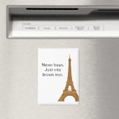 Irreverent Eiffel Tower Paris Travel Refrigerator Magneet (Insitu (Vaatwasser))