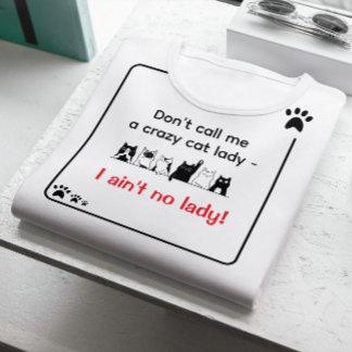 Irreverent Humor Sassy Cat Lady Tri-Blend Shirt