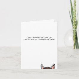 Irreverent Kids Birthday Party Tail-Pinning Game