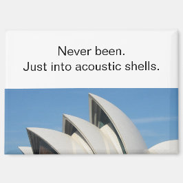 Irreverent Sydney Opera House Travel Refrigerator Magneet
