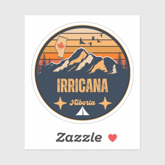 Irricana, Alberta Sticker (Vel)