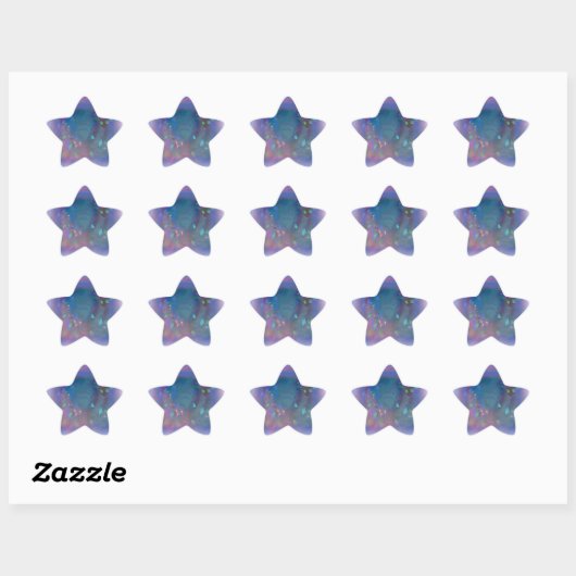 Irridescent Dreamy Star Stickers (Vel)