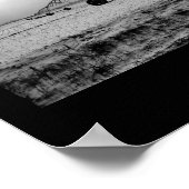 Irrigatie Boerderij plattelands-winter B&W Poster (Hoek)