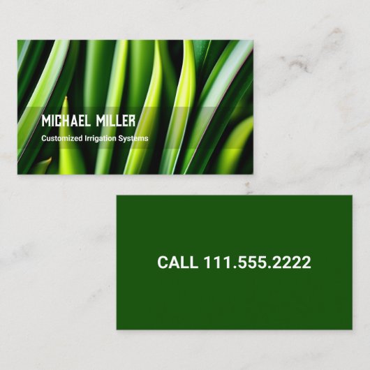 irrigatie van het maaien van gazon visitekaartje (Voorkant / Achterkant)