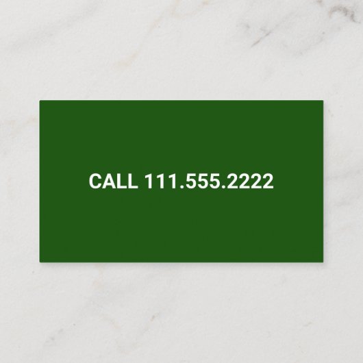 irrigatie van het maaien van gazon visitekaartje (Achterkant)