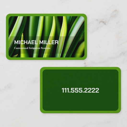 Irrigatie Visitekaartje (Voorkant / Achterkant)