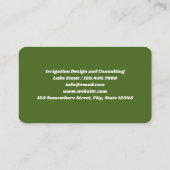 Irrigatie Visitekaartje (Achterkant)