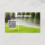 Irrigatie Waterdiensten Aangepaste QR Visitekaartje (Achterkant)