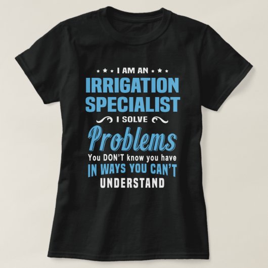 irrigatiespecialist t-shirt (Design voorkant)