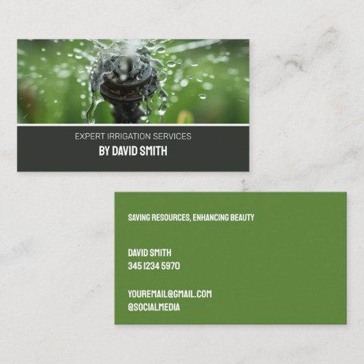 Irrigatiewaterbeheer Visitekaartje (Voorkant / Achterkant)