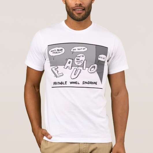 Irritable Vowels T-shirt (Voorkant)