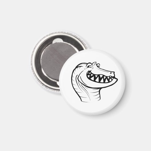 Irritator Trollface (zonder tekst) Magneet (Voorkant / Achterkant)