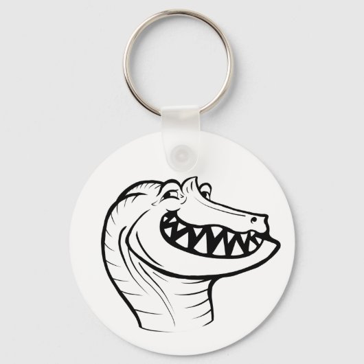 Irritator Trollface (zonder tekst) Sleutelhanger (Voorkant)