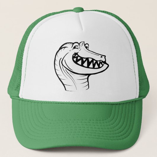 Irritator Trollface (zonder tekst) Trucker Pet (Voorkant)