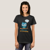 Irriteerbaar Owl Syndroom Grumpy Owl Ibs Joke Pun T-shirt (Voorkant volledig)