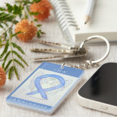 Irriteerbare darmsyndroom Bewustheid Koolstofafsch Sleutelhanger (Voorkant Rechts)