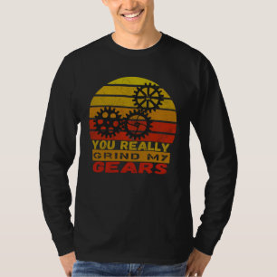 Irriteren Mijn Versnellingsbak Auto Vintage Humor T-shirt