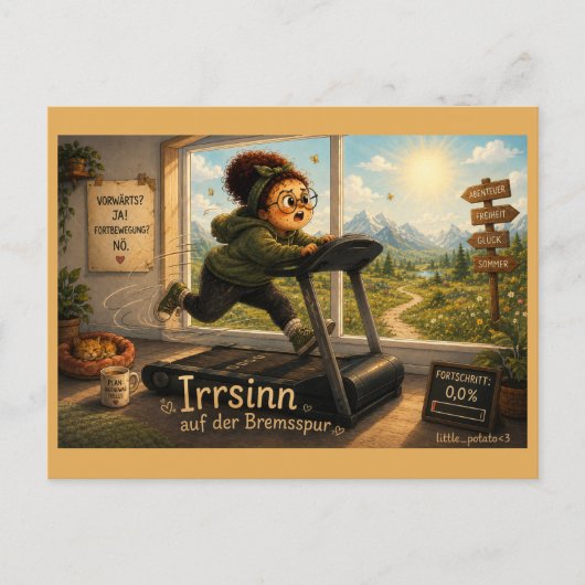 Irrsinn auf der Bremsspur Briefkaart (Voorkant)