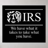 IRS $ 24,95 grafische wand Poster (Voorkant)